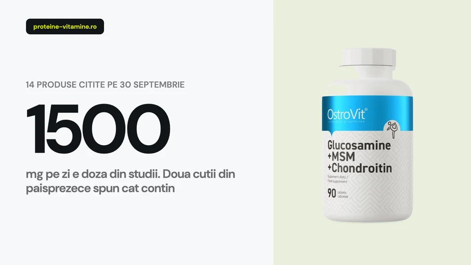 Cutii cu glucozamina, condroitina si MSM pentru articulatii