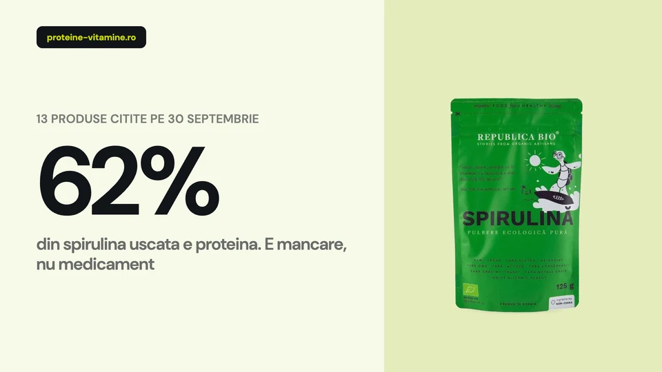 Tablete si pulbere de spirulina ecologica