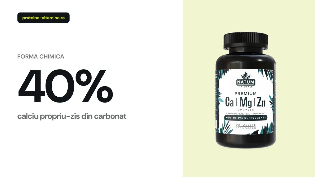 Cutii de calciu cu magneziu, zinc si vitamina D3 comparate