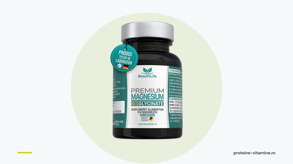 Flacon de magneziu bisglicinat in capsule