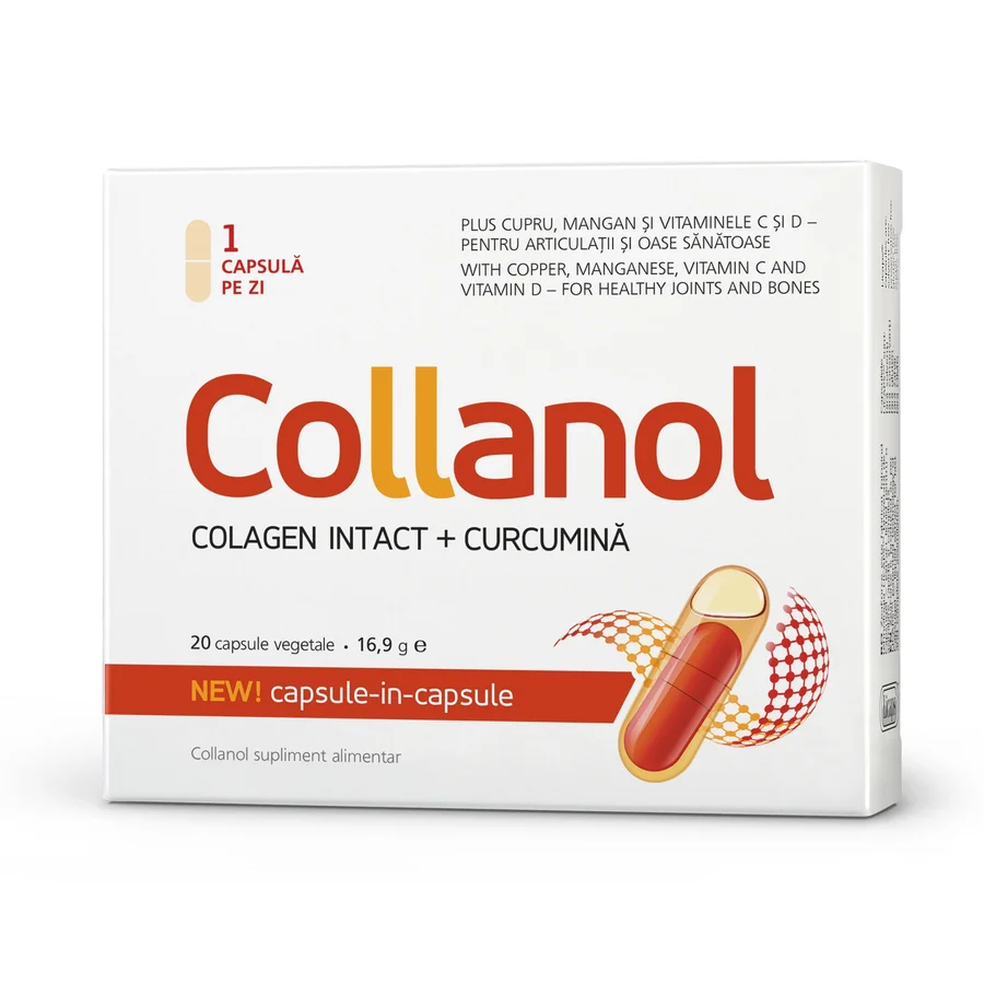 Collanol (Colagen intact + curcumina) 20 capsule