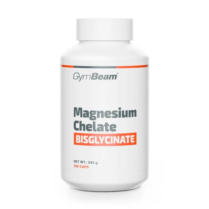 Magneziu bisglicinat, Magnesium bisglycinate chelate, Fara GMO, Vegan, GymBeam, 360 capsule