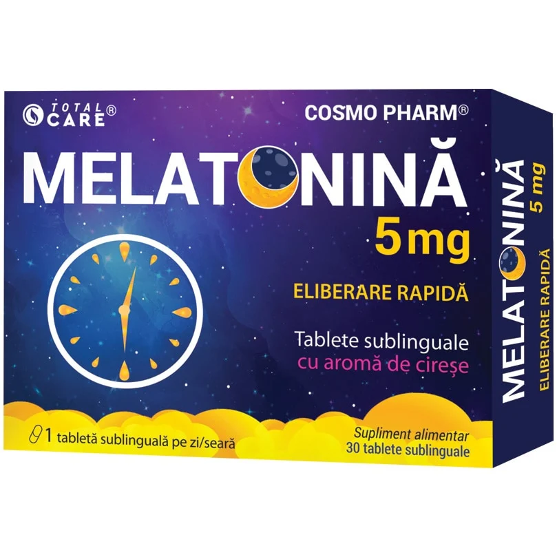 Melatonina 5mg Fast Release, Cosmo Pharm, 30 tablete sublinguale