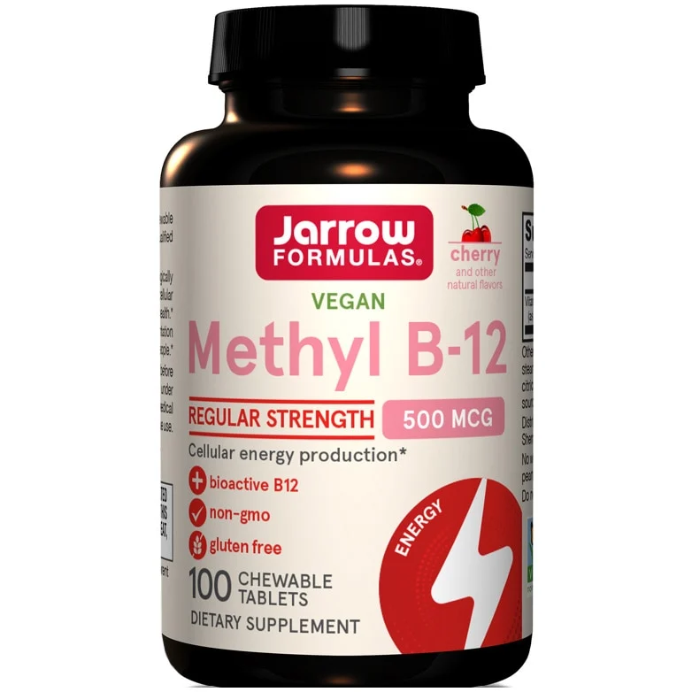Metilcobalamina Methyl B-12 (Vitamina B12) 500mcg, Jarrow Formulas, 100 tablete masticabile, Secom