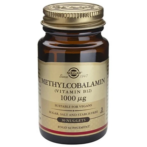Metilcobalamina Vitamina B12 1000 mg, Solgar, 30 capsule