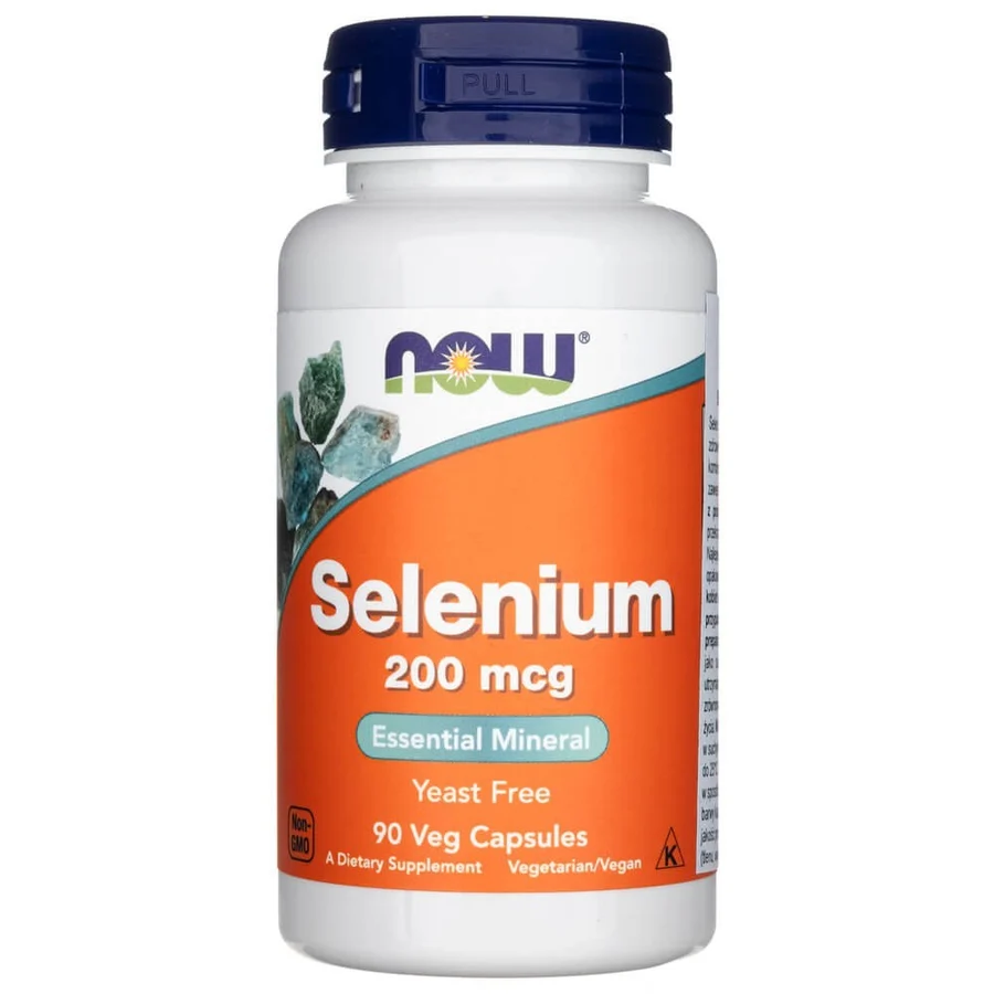 Now Foods Seleniu 200 mcg L-selenometionina Imunitate tiroidiana Par 90 capsule