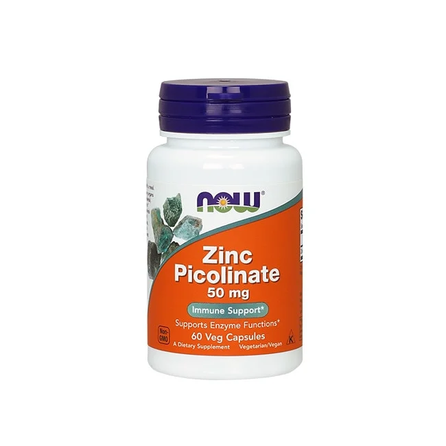 Now, Picolinat de zinc, 50 mg, 60 capsule