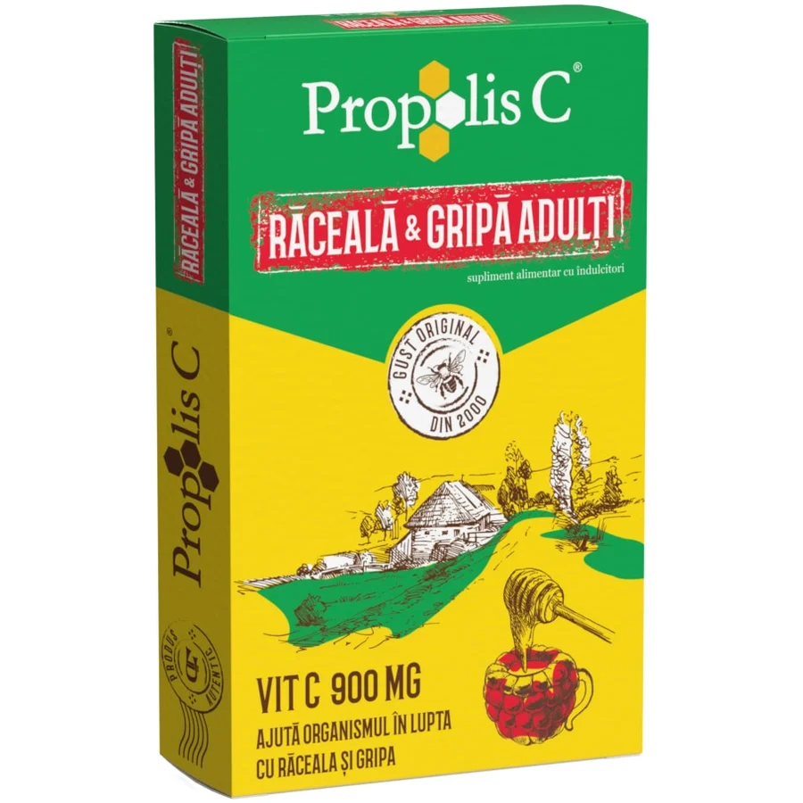 Propolis C raceala si gripa adulti, 8 plicuri, Fiterman