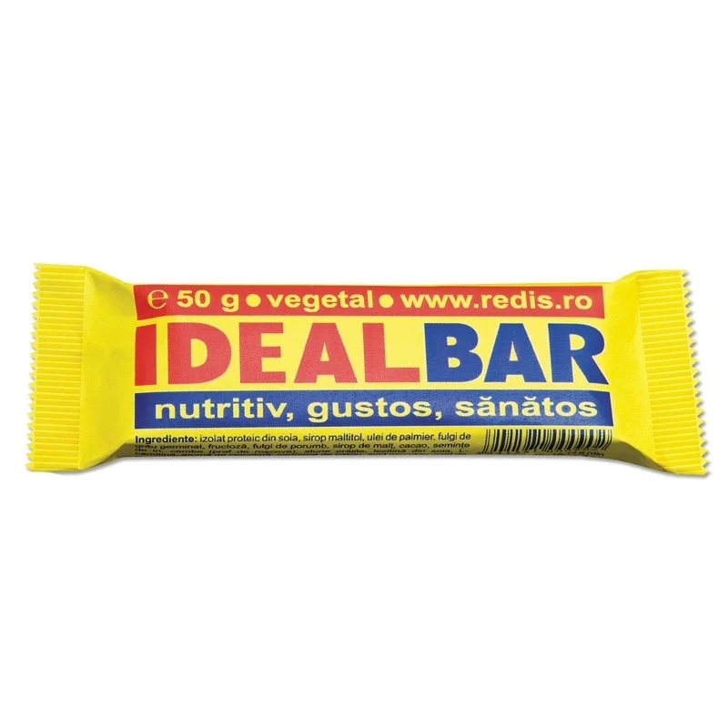 Set 12 batoane proteice Redis, Ideal Bar, 12 x 50g