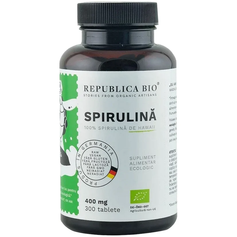 Spirulina ecologica Republica BIO, 300 tablete