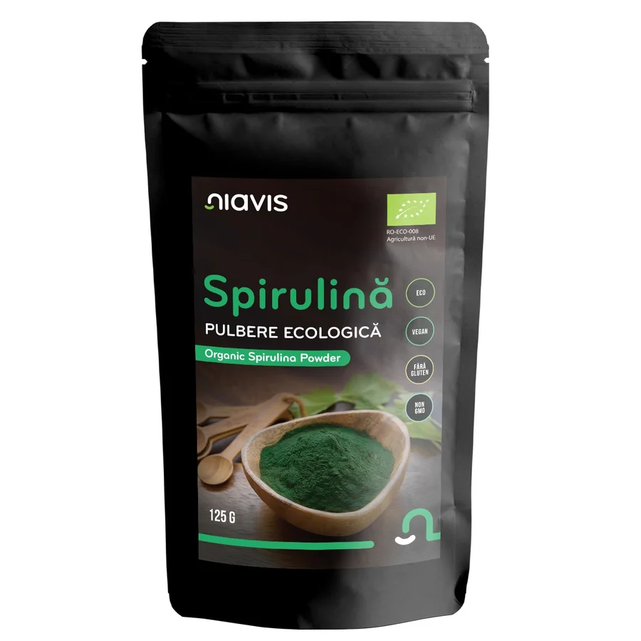 Spirulina Pulbere Ecologica BIO Niavas, 125g
