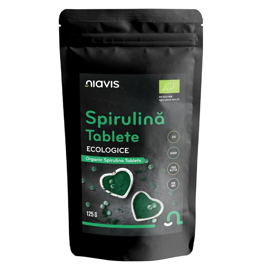Spirulina Tablete Ecologice BIO Niavis, 125g