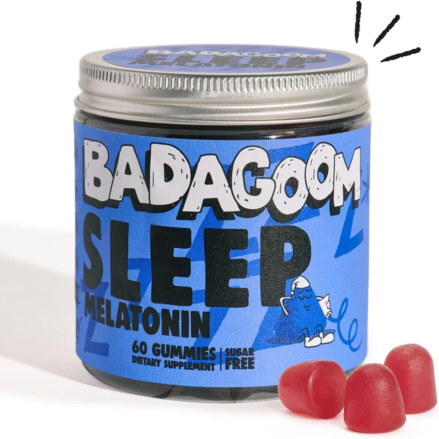 Supliment alimentar BADAGOOM SLEEP, jeleuri cu Melatonina pentru somn, pentru 60 zile, fara zahar, vegan, 60 jeleuri
