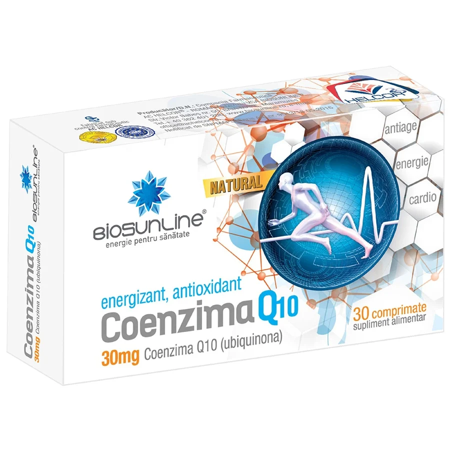 Supliment alimentar Coenzima Q 10, BioSunLine, 30 comprimate