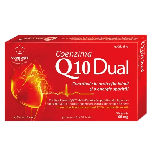 Supliment alimentar Coenzima Q10 Dual, Good Days Therapy, 30 capsule, 60mg