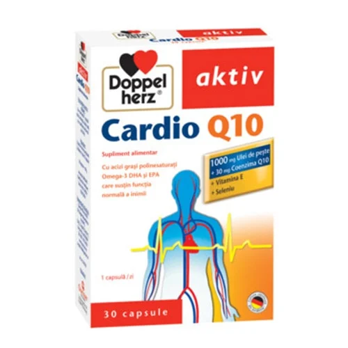 Supliment alimentar DOPPELHERZ AKTIV CARDIO Q10, 30 comprimate
