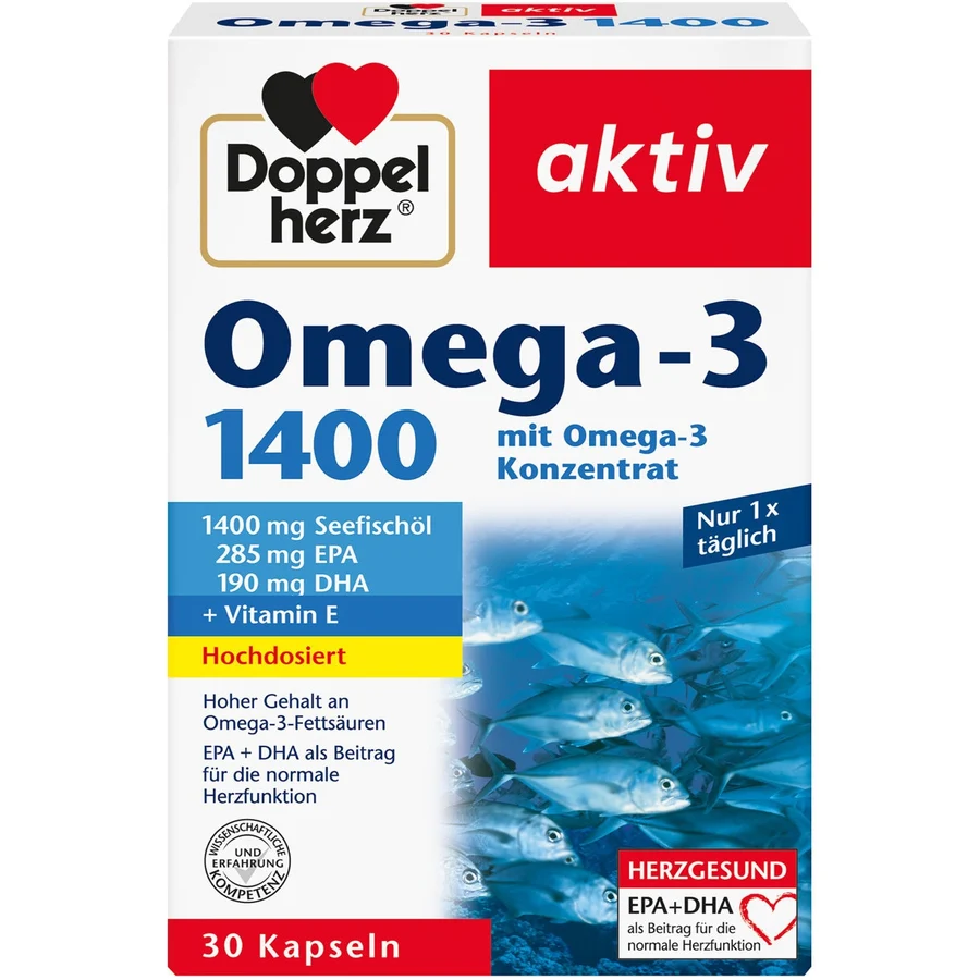 Supliment alimentar DOPPELHERZ AKTIV OMEGA 3 1400MG, 30 capsule