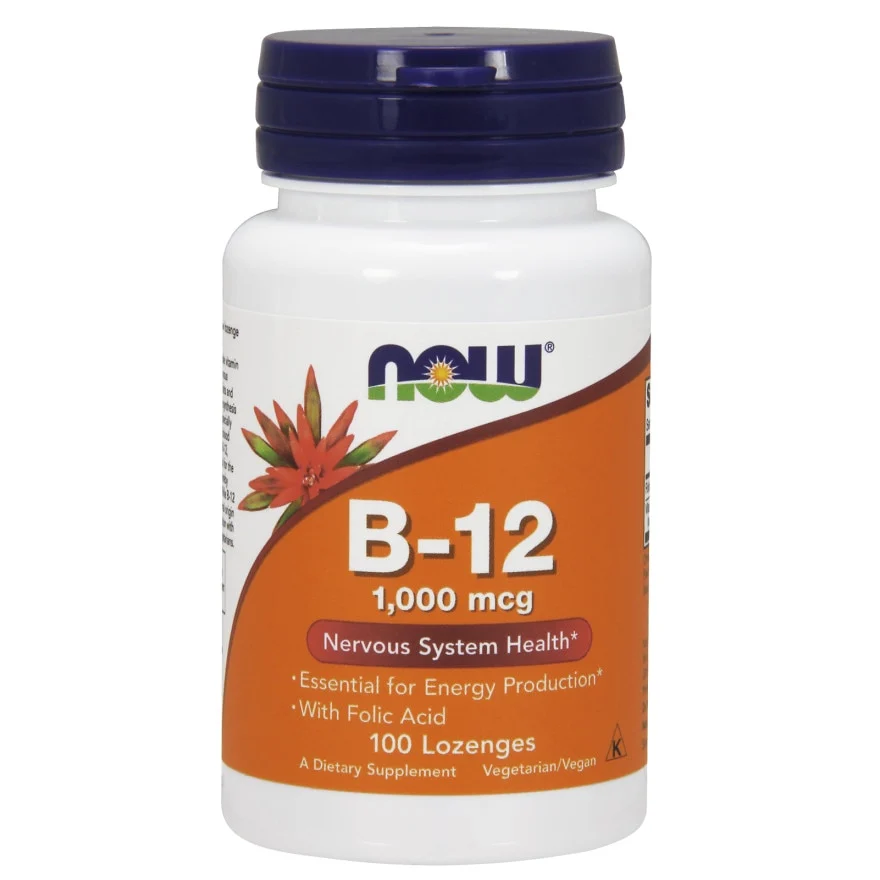 Supliment alimentar Now Foods Vitamina B12 1000 mcg, 100 Pastile