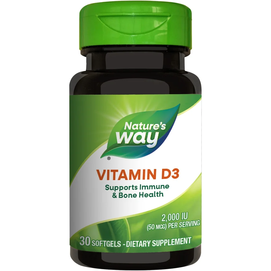 Supliment alimentar Vitamin D3 2000UI Nature's Way, Secom 30 capsule moi