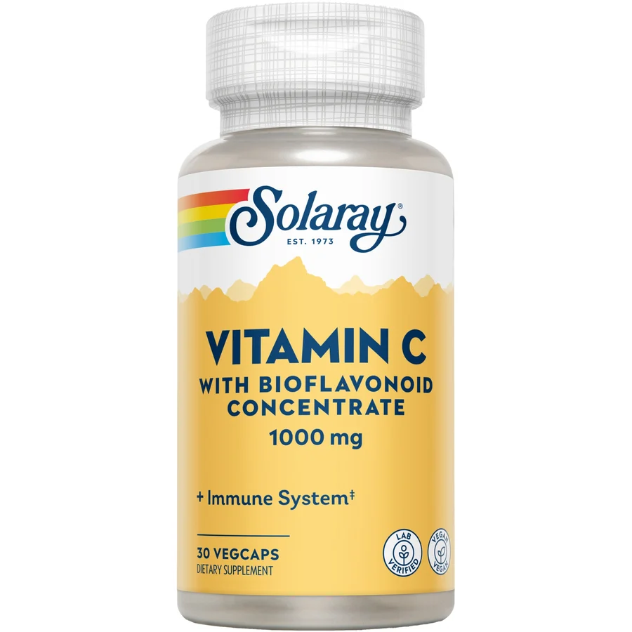 Supliment alimentar Vitamina C 1000mg Solaray, Secom 30 capsule