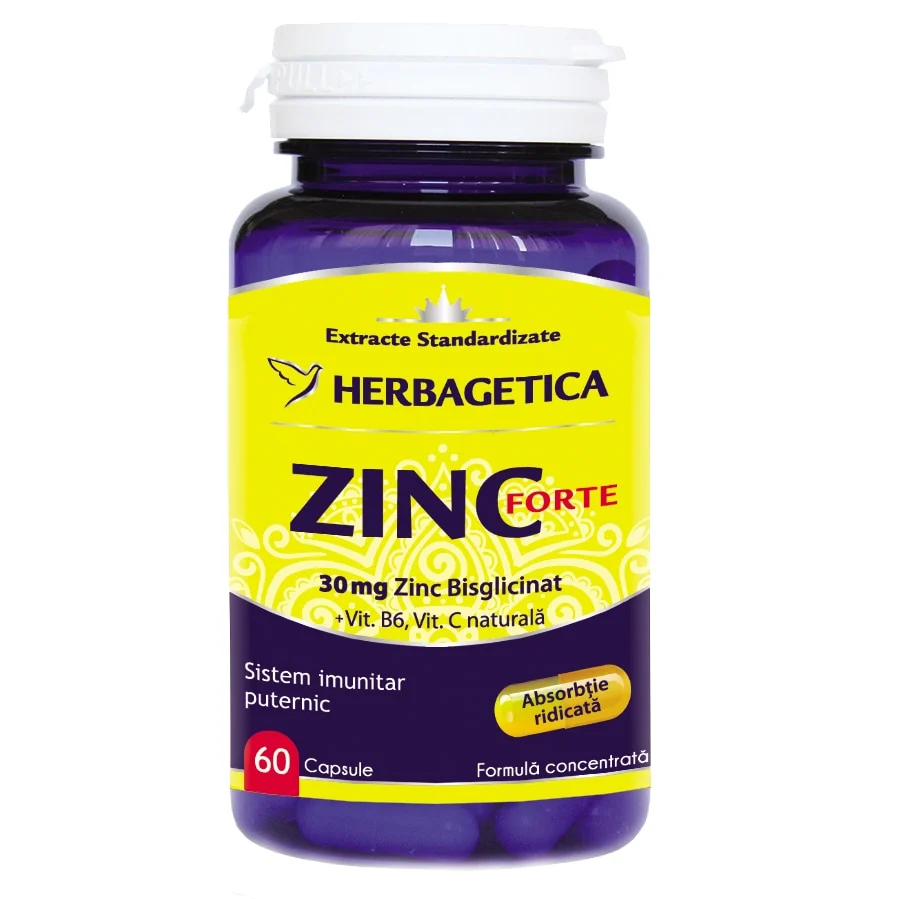 Supliment alimentar Zinc Forte, 60 capsule