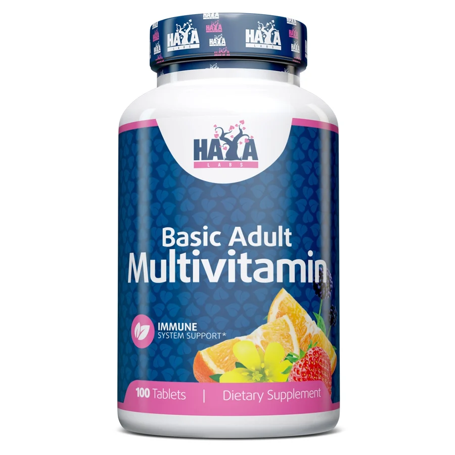 Supliment nutritiv, HAYA LABS, Basic Adult Multivitamin, 100 tablete