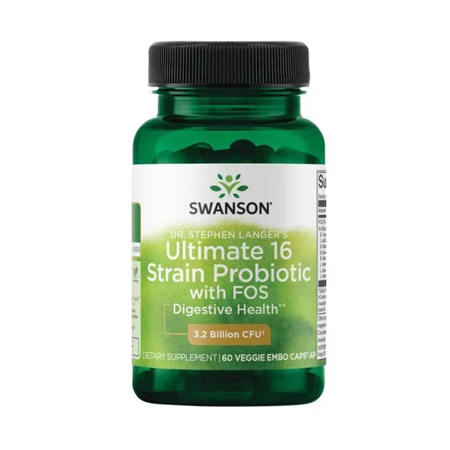Swanson Ultimate 16 Strain Probiotic with Fos - 60 Capsule