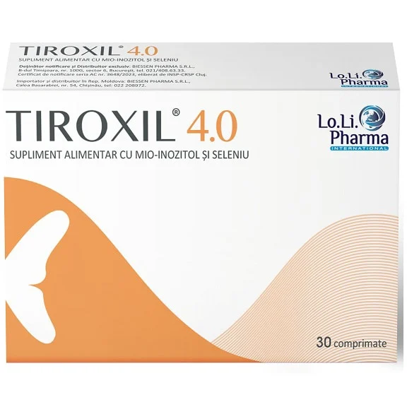 Tiroxil 4.0, Biessen Pharma, 30 comprimate